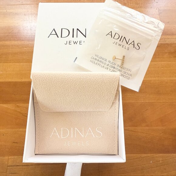 Adinas Jewels Graduated Curved Bar Threaded Stud Earring 14K - Picture 6 of 8